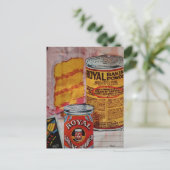 Eine Kuchen- und Backpulver-Collage Postkarte (Stehend Vorderseite)