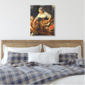 Eine Küchenszene Leinwanddruck (Insitu (Schlafzimmer))