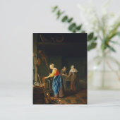 Eine Küchenszene Postkarte (Stehend Vorderseite)
