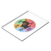 Eine Kuchenübersicht meiner Dackel Hund Funny Wire Notizblock (Linke Seite)