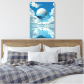 Eine Kugel in Form eines Entwurfs Leinwanddruck (Insitu (Schlafzimmer))