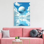 Eine Kugel in Form eines Entwurfs Leinwanddruck (Insitu (Wohnzimmer))