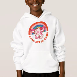Eine Kuh aß meinen süßen Slogan Hoodie