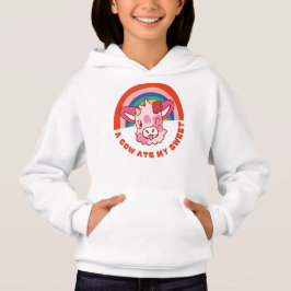 Eine Kuh aß meinen süßen Slogan Hoodie