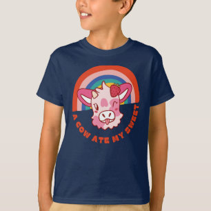 Eine Kuh aß meinen süßen Slogan T-Shirt