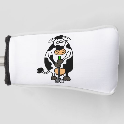 Eine Kuh, die Golf spielt Golf Headcover (Vorderseite)