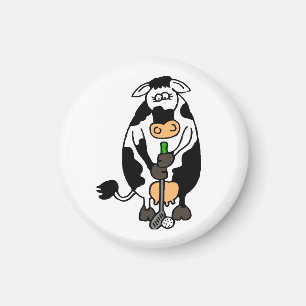 Eine Kuh, die Golf spielt Magnet