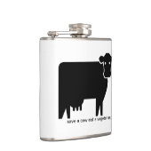 Eine Kuh gerettet, einen Vegetarier essen Flachmann (Rechts)