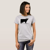 Eine Kuh gerettet, einen Vegetarier essen T-Shirt (Vorne ganz)
