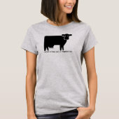 Eine Kuh gerettet, einen Vegetarier essen T-Shirt (Vorderseite)