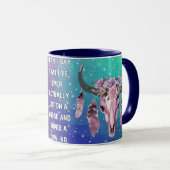 eine Kuh mit einem Seil eingefangen Tasse (VorderseiteRechts)