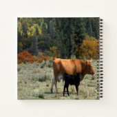 Eine Kuh und ihr Kalb... Notizblock (Rückseite)