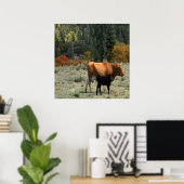 Eine Kuh und ihr Kalb...... Poster (Heimbüro)