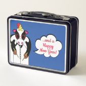 Eine Kuhweihe Metall Brotdose (Rückseite)