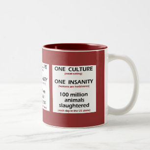 Eine Kultur-Tasse Zweifarbige Tasse