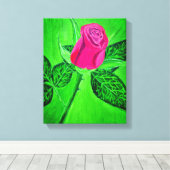 Eine Kunst der Rose Leinwand (Insitu (Holzboden))