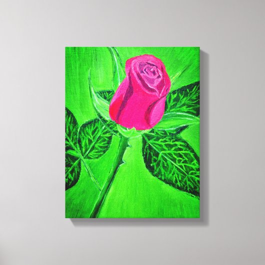 Eine Kunst der Rose Leinwand (Vorderseite)