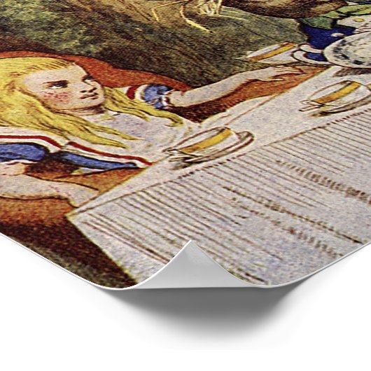 Eine Kunst der Tea-Party-Leinwand Poster (Ecke)