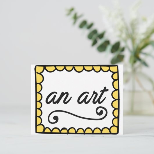 Eine Kunst-Postkarte Postkarte (Stehend Vorderseite)