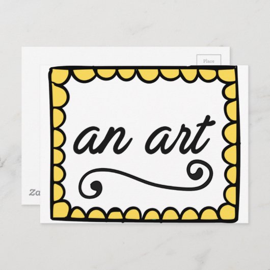 Eine Kunst-Postkarte Postkarte (Vorne/Hinten)