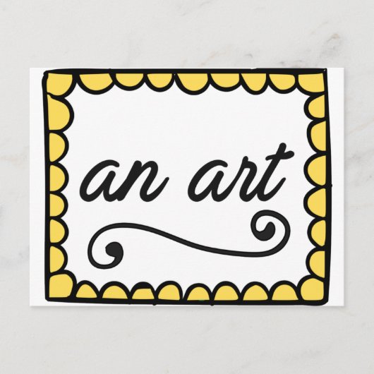 Eine Kunst-Postkarte Postkarte (Vorderseite)