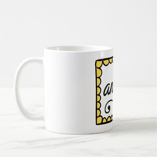 Eine Kunst-Tasse Kaffeetasse (Links)