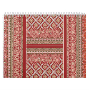 Eine künstlerische Darstellung einer orangen und b Kalender