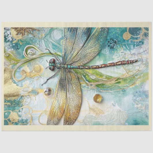 Eine künstlerische Dragonfly-Serie, Design #13 Seidenpapier (Vorderseite)