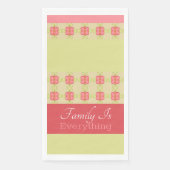 Eine Künstlerische, florale Akzentuierung Serviette (Vorderseite)