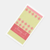 Eine Künstlerische, florale Akzentuierung Serviette (Ecke)