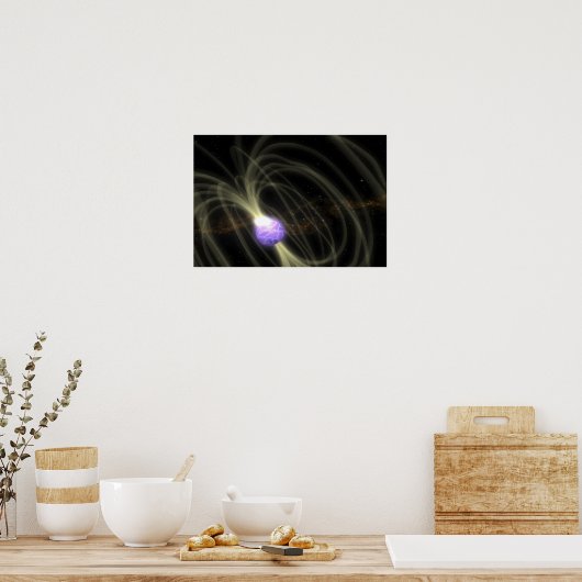 Eine künstlerische Konzeption des Magneten SGR 180 Poster (Küche)