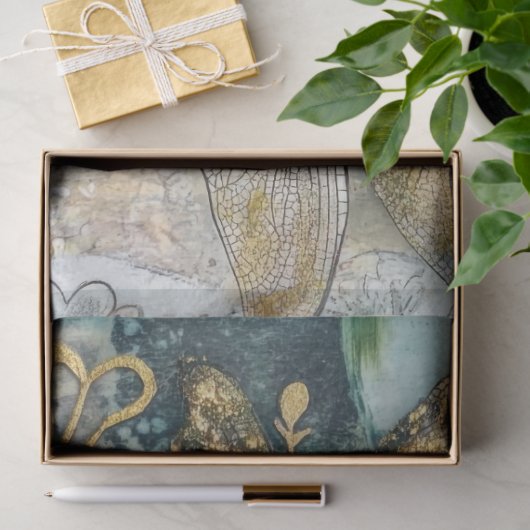 Eine künstlerische Libellenreihe, Design #5 Seidenpapier (Geschenk)