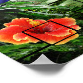 Eine Künstlerische tropische Regenwaldlandschaft Poster (Ecke)