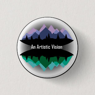 "Eine künstlerische Visions-" Logo-Knopf Button