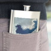 Eine Kurve in den Wolken Flachmann (Beispiel)
