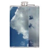 Eine Kurve in den Wolken Flachmann (Rückseite)