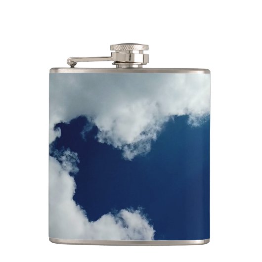 Eine Kurve in den Wolken Flachmann (Vorderseite)