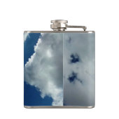 Eine Kurve in den Wolken Flachmann (Rückseite)