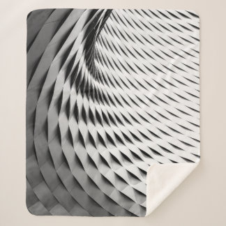 EINE KURVIERTE FASSADE, DIE IN DER WEISSEN LATTICE SHERPADECKE