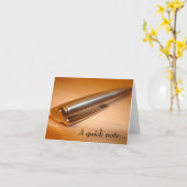 "Eine kurze Anmerkung..." Mitteilungskarte (Gelbe Blume)