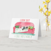 Eine kuschelige Grußkarte Karte (Gelbe Blume)