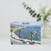 Eine Küstenansicht von Malta Postkarte (Stehend Vorderseite)