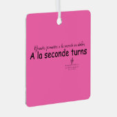 Eine La Seconde verwandelt heiße Rosa und schwarze Ornament Aus Metall (Vorderseite Rechts)