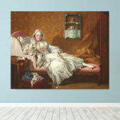 Eine Lady am Tag Leinwanddruck (Insitu (Holzboden))