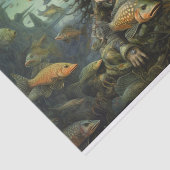 Eine Lady des Tiefsee-Gewehrpapiers Seidenpapier (Ausschnitt)