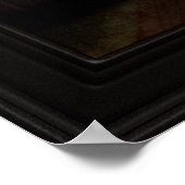 Eine Lady, die auf Harfe spielt von Richard Cosway Poster (Ecke)