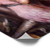 Eine Lady und ihr Ritterromantisches Poster (Ecke)