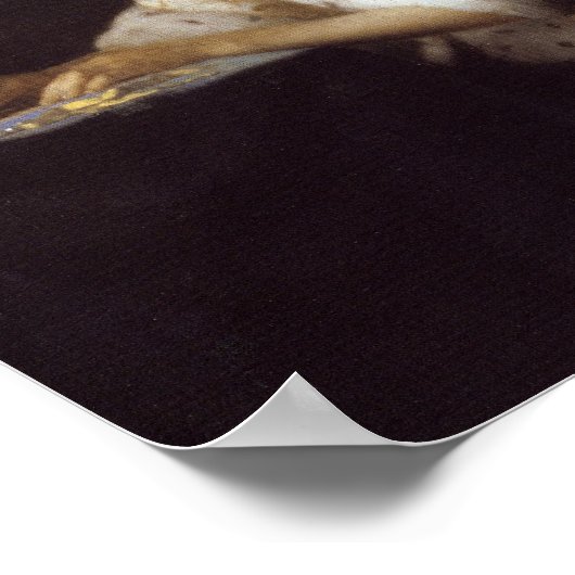 Eine Lady Writing Poster (Ecke)