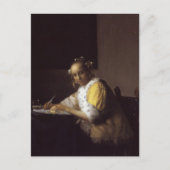 Eine Lady Writing Postkarte (Vorderseite)