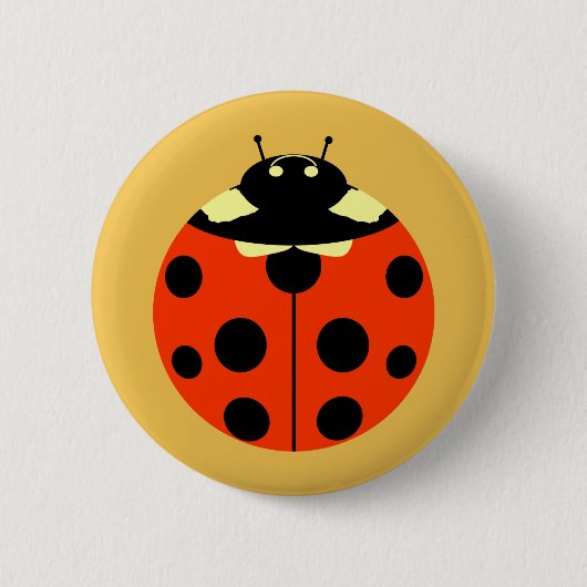 Eine Ladybug Button (Vorderseite)